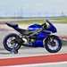 Yamaha R3 side image on track