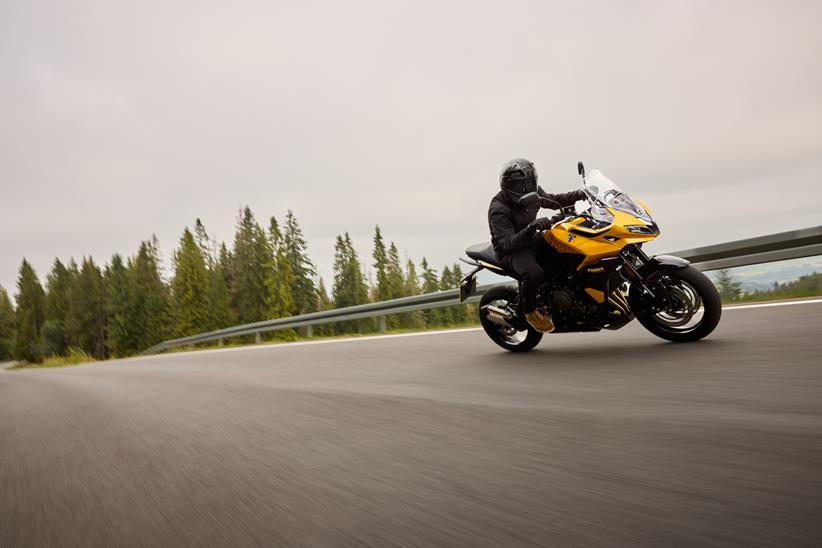 Triumph Tiger Sport 800 finished in yellow