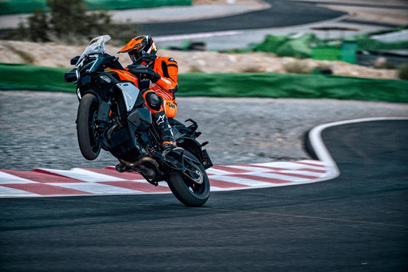 KTM 1390 Super Adventure S Evo wheelie