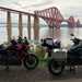 BMW R1300GS and H-D PanAm at the Forth Bridge