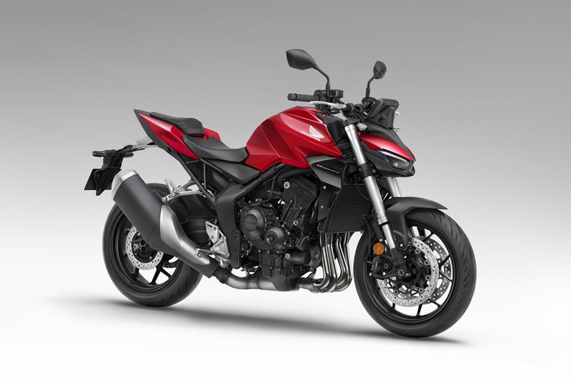 2025 Honda CB1000 Hornet finished in red