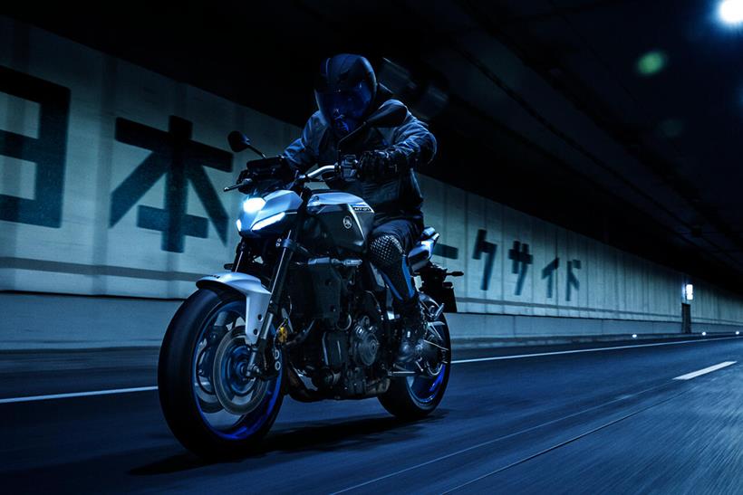 2025 Yamaha MT-07 action shot front