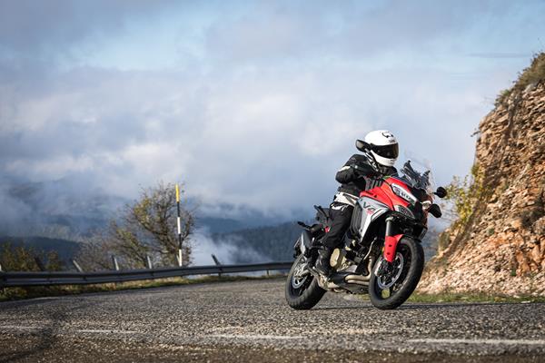 2025-on Ducati Multistrada V4S on a canyon road