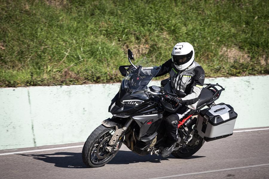 2025-on Ducati Multistrada V4S touring with panniers