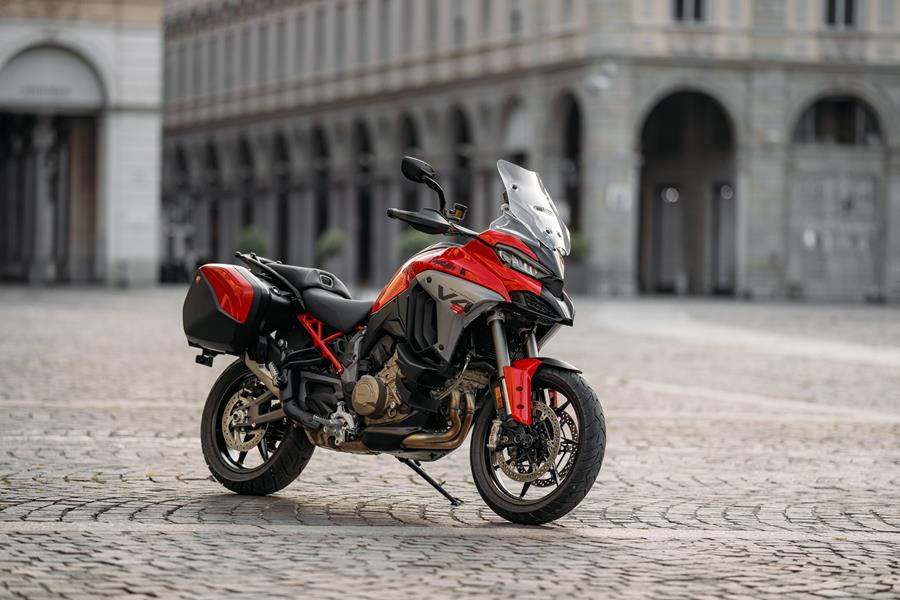 2025-on Ducati Multistrada V4S parked in a city