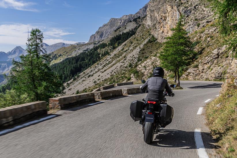 Rear shot of the Yamaha Tracer 9 GT+