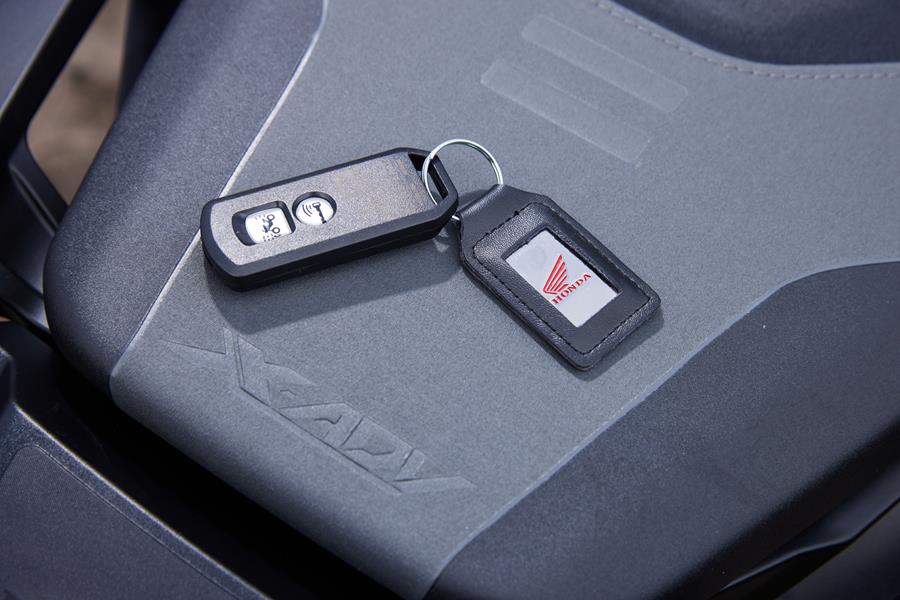 2025-on Honda X-ADV 750 detailed shot of key fob