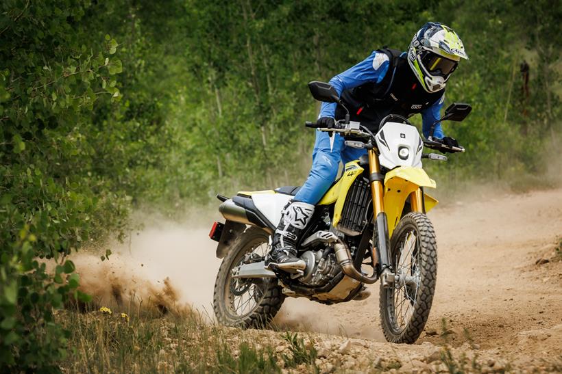 Suzuki DR-Z4S cornering off-road