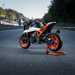 KTM 990 Duke R on a paddock stand