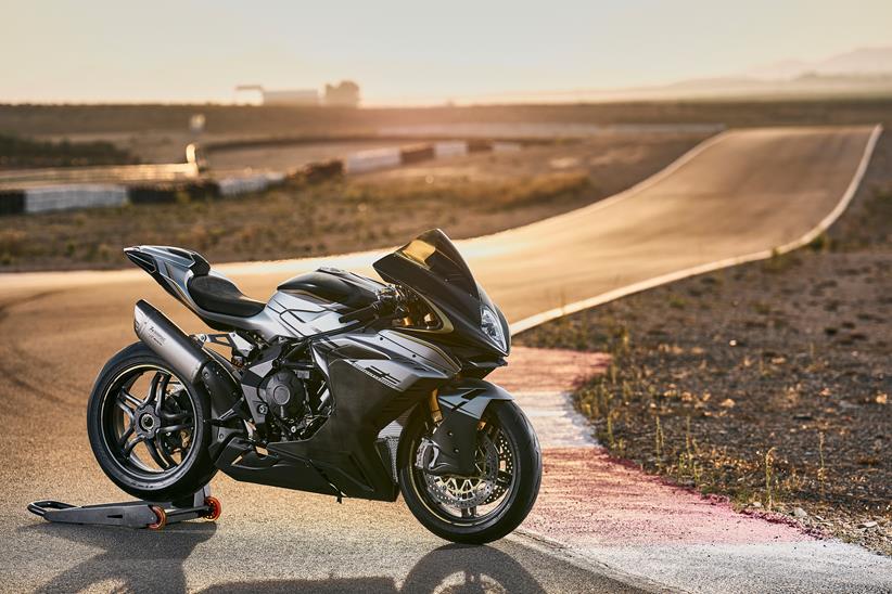 A side view of the MV Agusta F3 Competizione