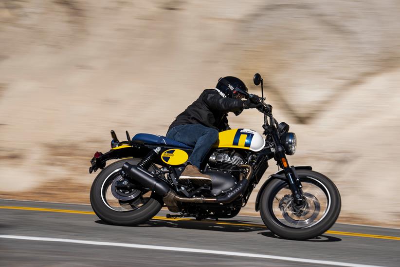 Cornering on the Royal Enfield Bear 650