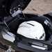 Honda Forza 750 full face helmet stowed