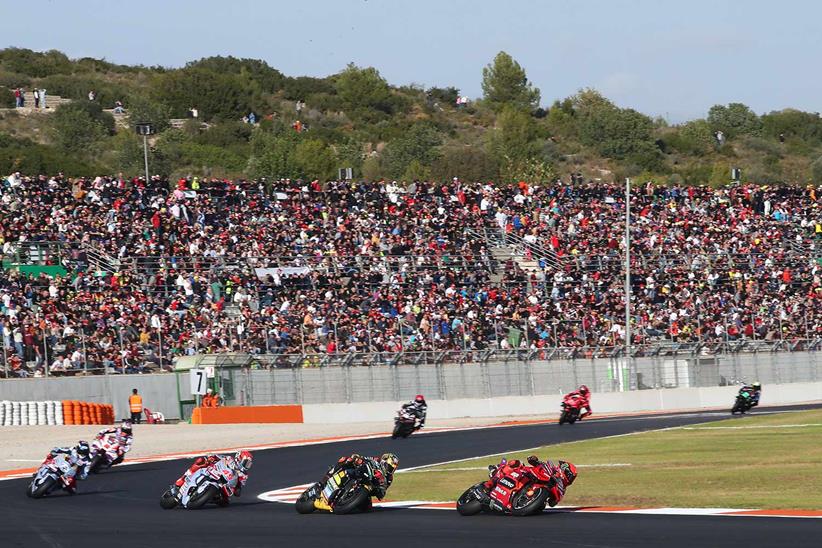 Pecco Bagnaia during last year's Valencia Grand Prix