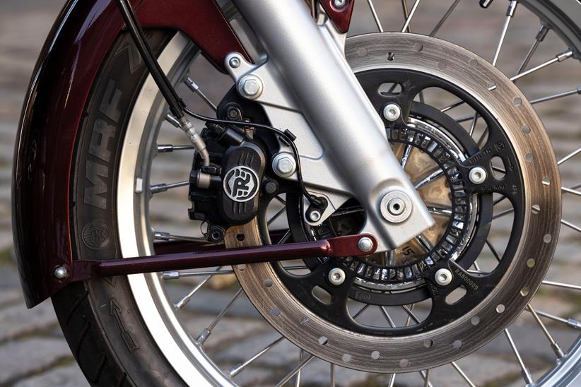 Royal Enfield Classic 650 front brake and fork leg