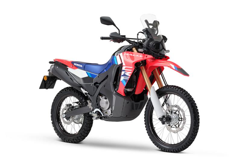 Honda CRF300 Rally front three quarters