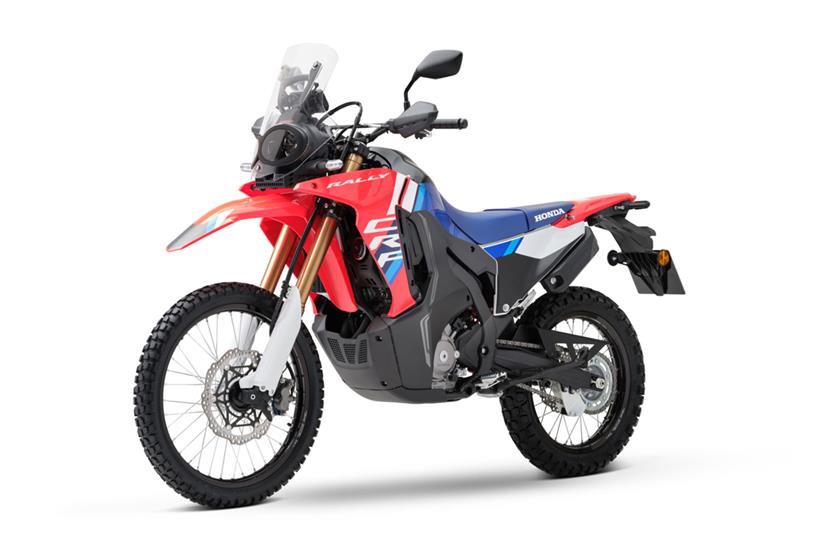 Honda CRF300 Rally front three quarters