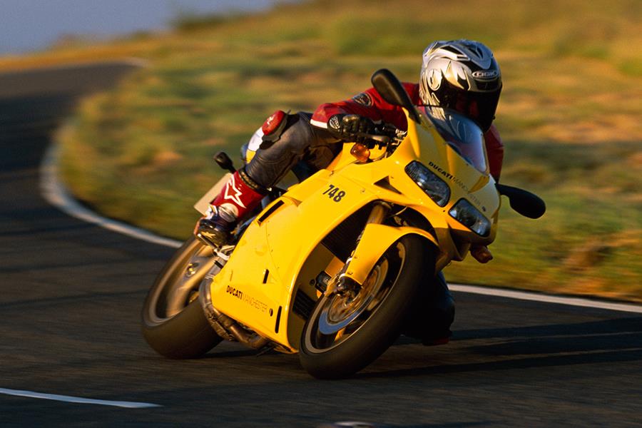 Ducati 748 on the road