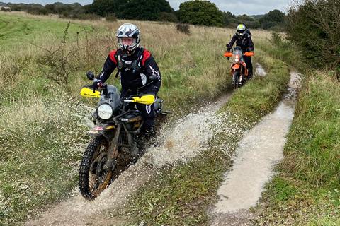 Can my Himalayan keep up with a KTM 690 Enduro off road? Of course not, but I got there in the end