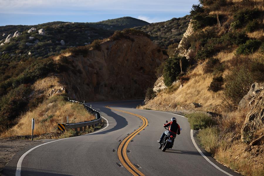 2025-on Royal Enfield Bear 650 on a twisty road