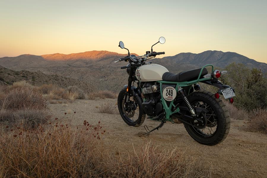 2025-on Royal Enfield Bear 650 static shot with a view