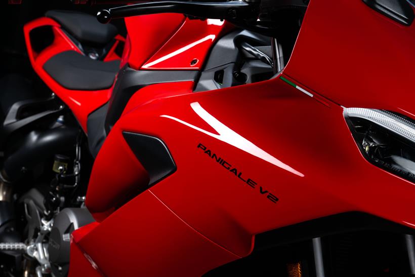 Ducati Panigale V2 fairing close up