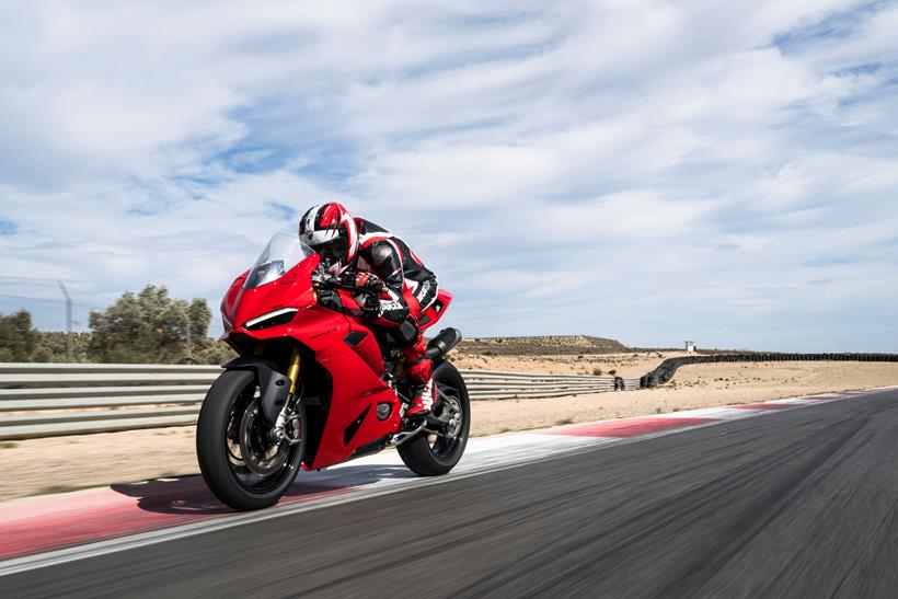 Ducati Panigale V2 on track