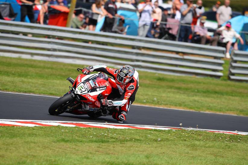 Glenn Irwin in action onboard the Hager PBM Ducati in 2024.