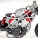 Honda V3 engine in rolling chassis off side close up