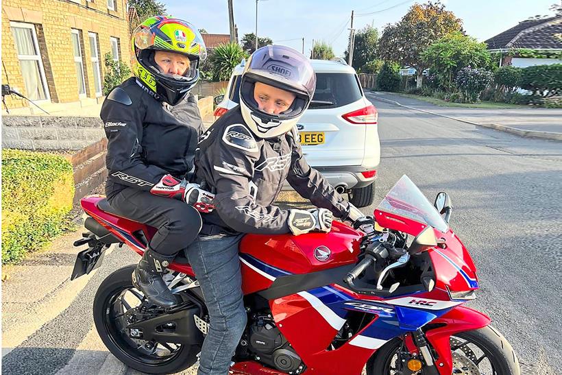 Honda CBR600RR pillion road test