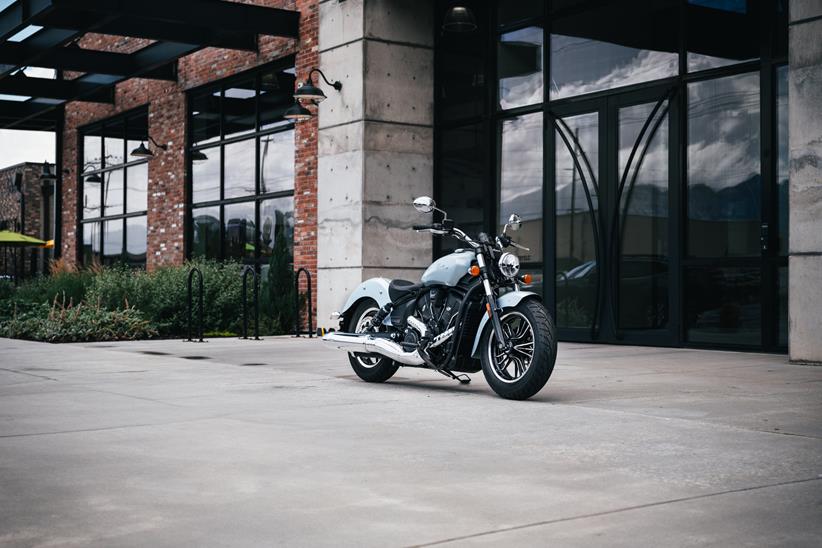 Front three-quarter view of the Indian Scout Sixty Classic