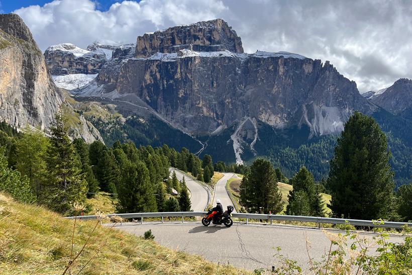 KTM 1390 Super Duke R Evo ridden through scenic views