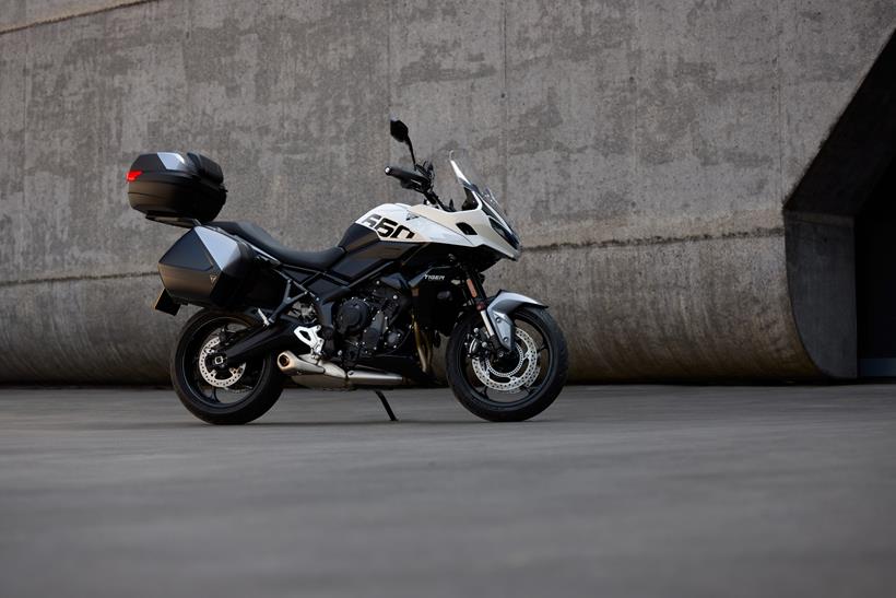 2025 Triumph Tiger Sport 660 with full luggage