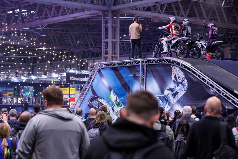 Freestyle motocross display at Motorcycle Live