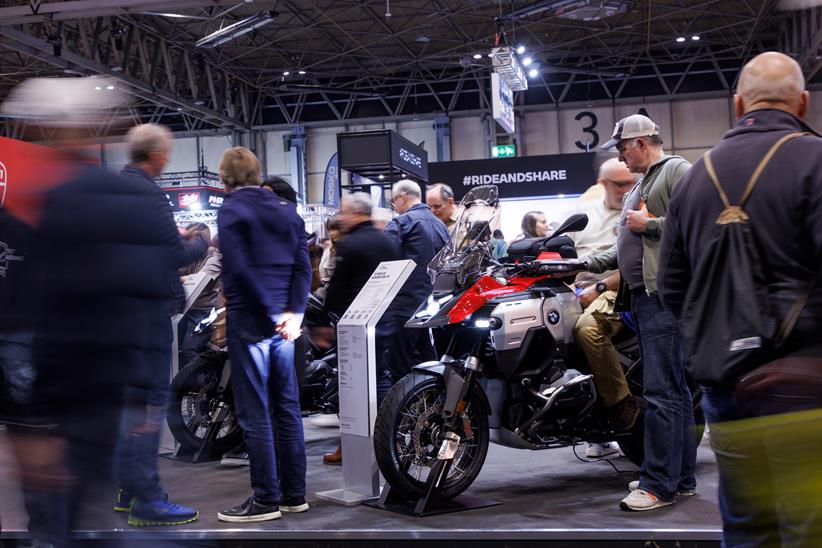 Audiences on the BMW stand at Motorcycle Live