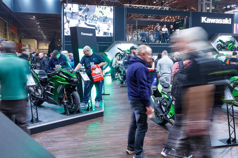 Kawasaki stand at Motorcycle Live