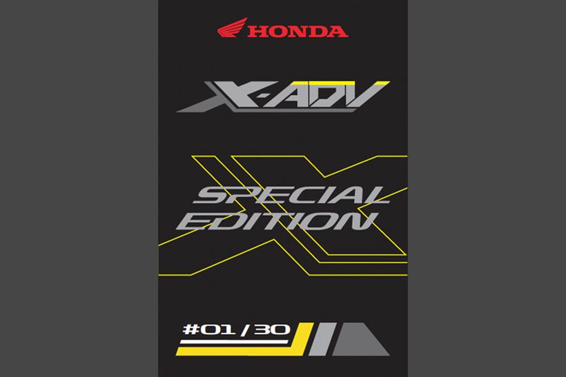 Honda X-ADV Special Edition tank plaque