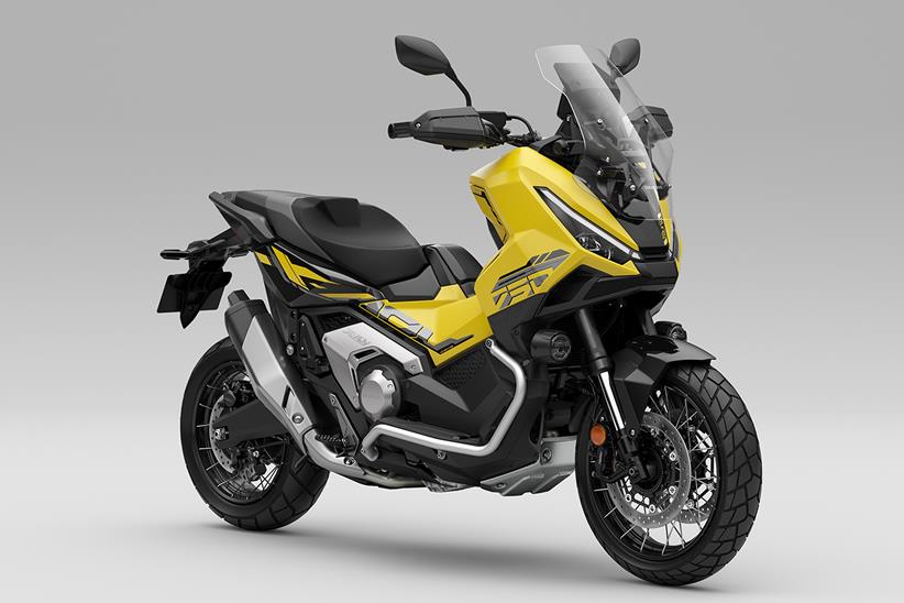 Honda X-ADV finished in Gold Finch Yellow