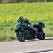 2025-on Kawasaki Ninja 1100SX SE riding with panniers fitted