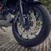 Honda NC750X 2025 front wheel and twin disc brake setup