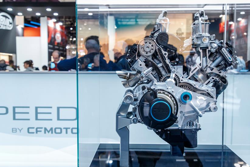 CFMoto V4 engine concept on display