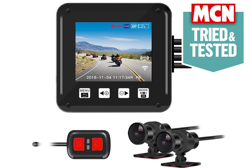 Dash Cam Auto Doppia Camera 1080P Con Monitor Posteriore E Controllo Pressione Pneumatici - Wi-Fi, GPS, Visione Notturna