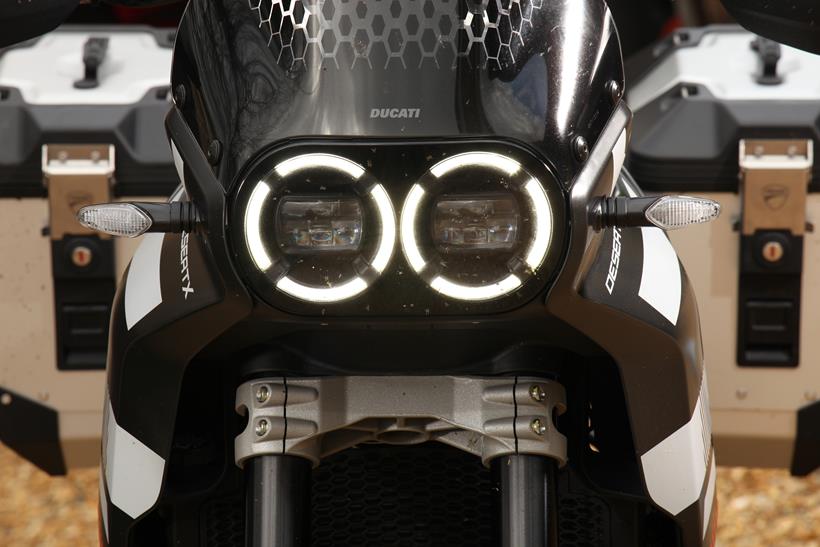 LED lights on ducati motorcycle