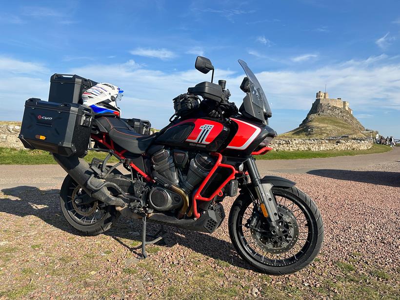 Harley-Davidson CVO Pan America at Holy Island