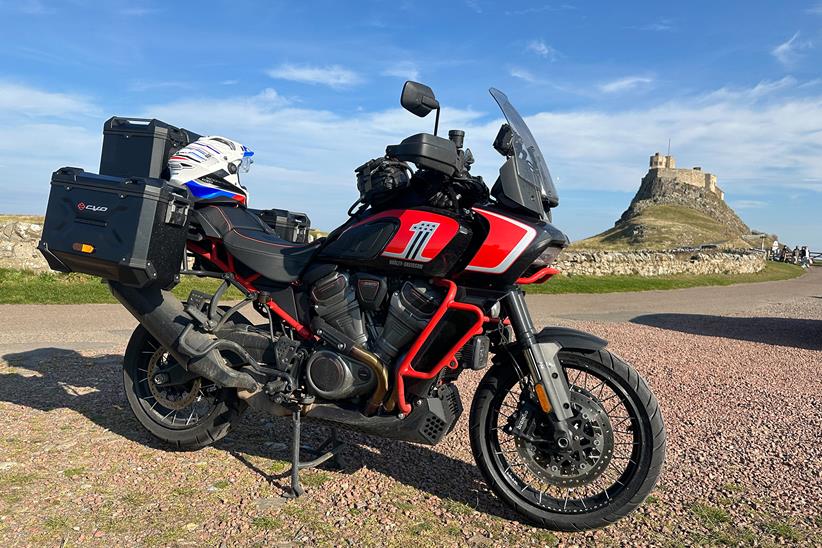 Harley-Davidson CVO Pan America at Holy Island