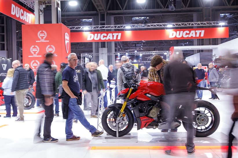 Ducati fans check out the new models at Motorcycle Live