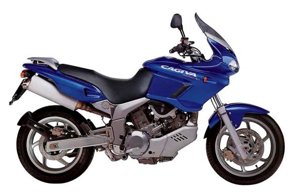 Cagiva Navigator motorcycle review - Side view