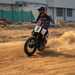 Royal Enfield FT450 sliding on a flattrack course