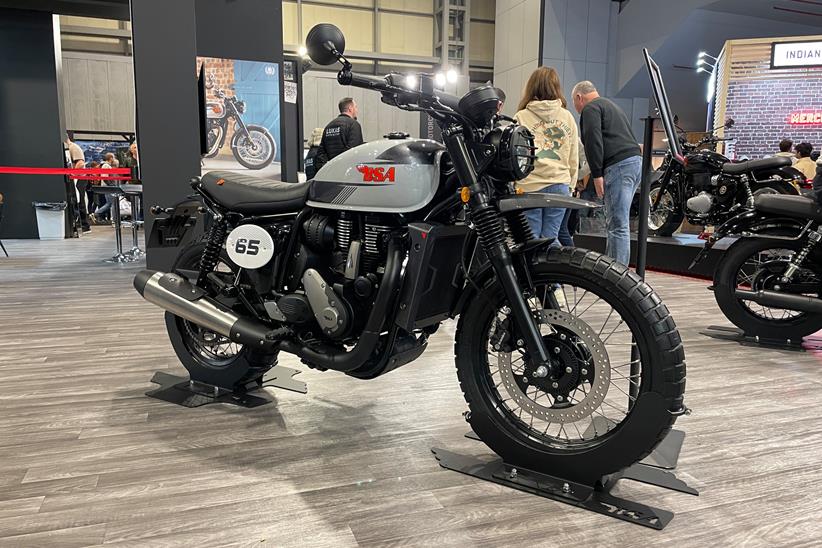 BSA B65 Scrambler shown at Motorcycle Live