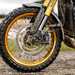 Rally Raid Triumph Scrambler 400 X front wheel detail