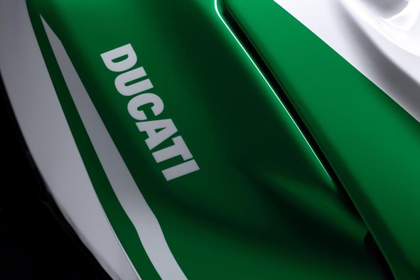 Ducati Panigale V4 Tricolore tank logo